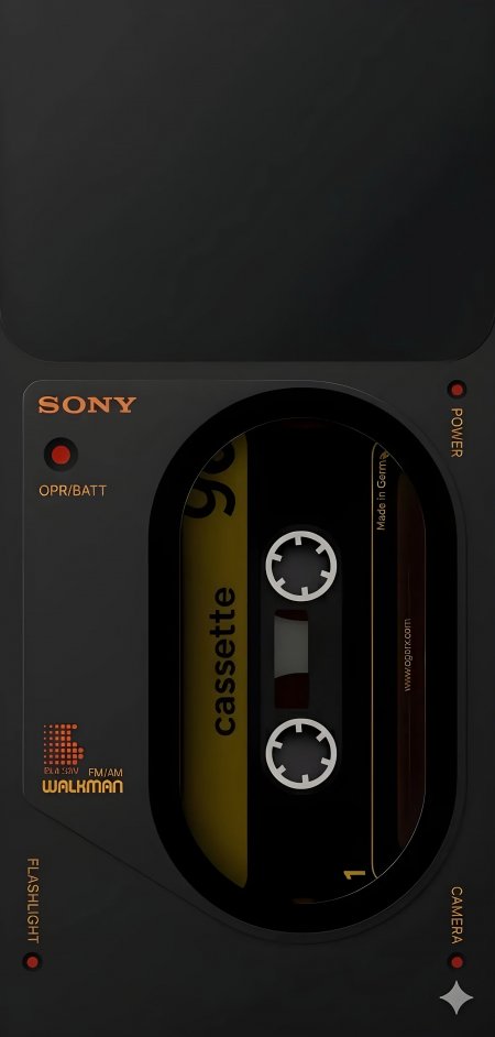 索尼Walkman磁带播放器复古怀旧手机壁纸