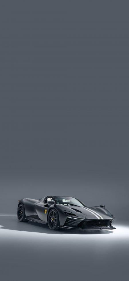 法拉利Daytona SP3跑车黑色车身汽车手机壁纸