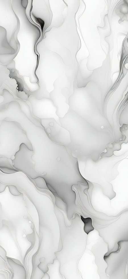 灰白黑流体纹理抽象艺术创意手机壁纸