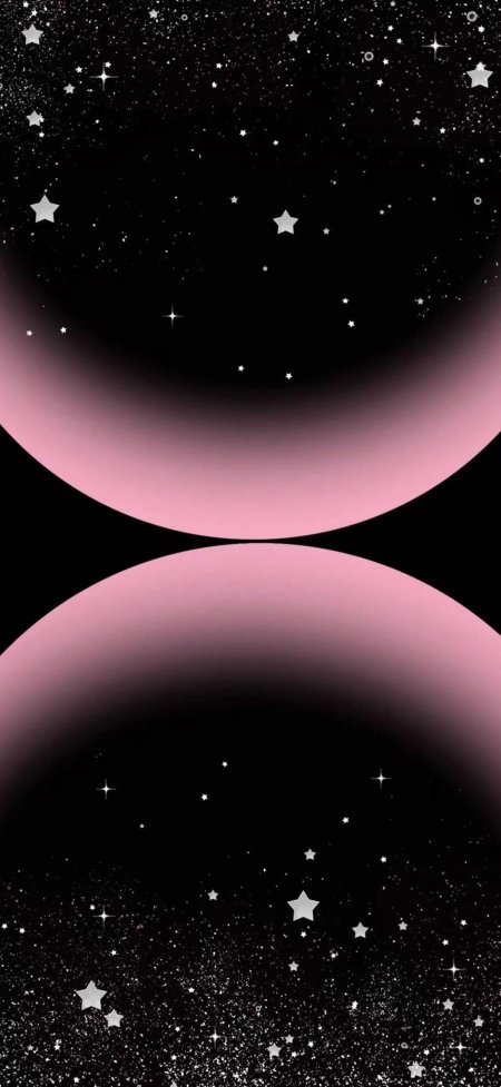 粉黑星球星空渐变宇宙抽象创意手机壁纸