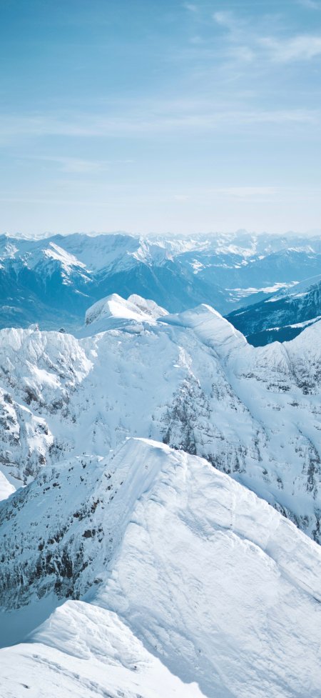 阿尔卑斯雪山群峰风景摄影手机壁纸