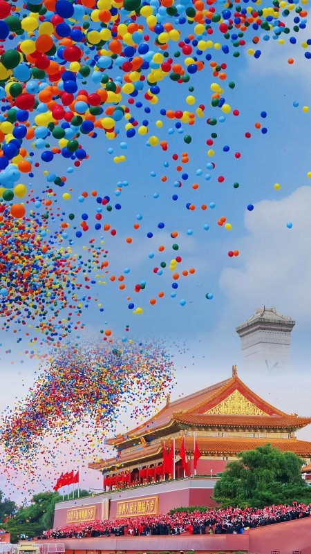 天安门广场国庆庆典祖国万岁手机壁纸