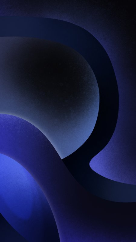 深蓝紫色渐变抽象曲线背景简约高级感创意手机壁纸