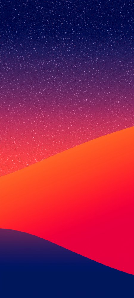 红蓝渐变星空闪粉简约创意手机壁纸