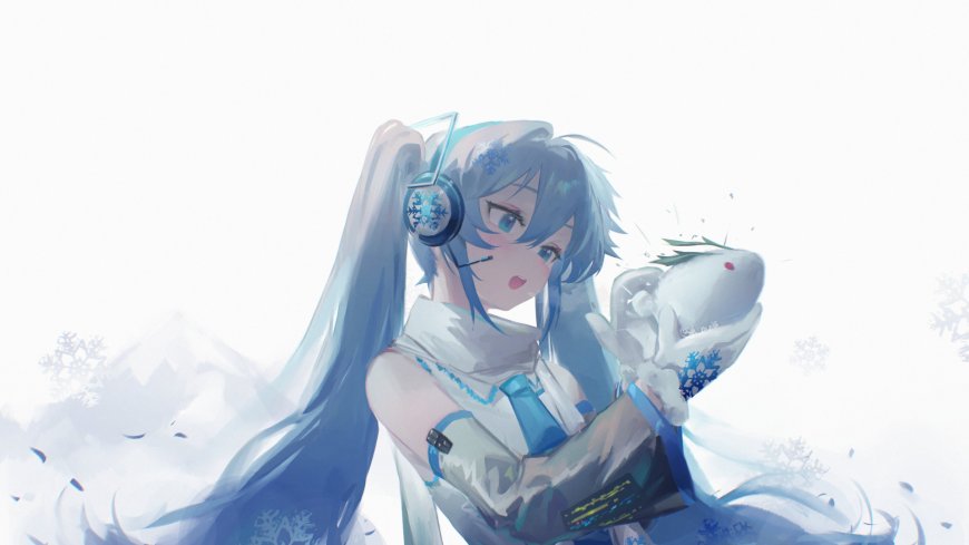 初音未来雪未来冬季主题动漫电脑壁纸