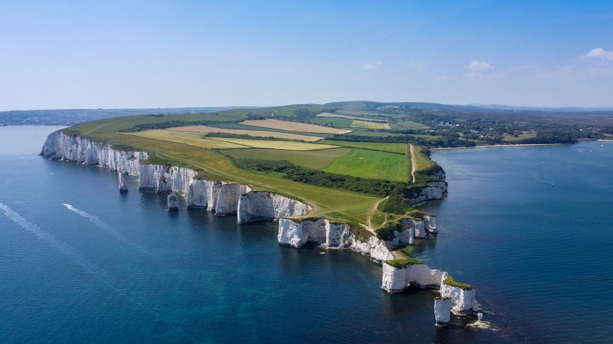 英国多佛白崖海岸自然风光风景电脑壁纸