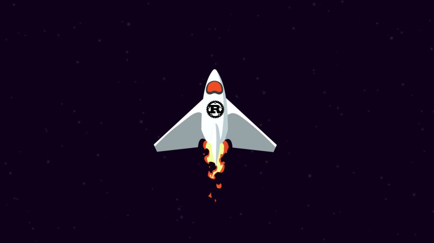 Rust语言火箭升空太空创意电脑壁纸
