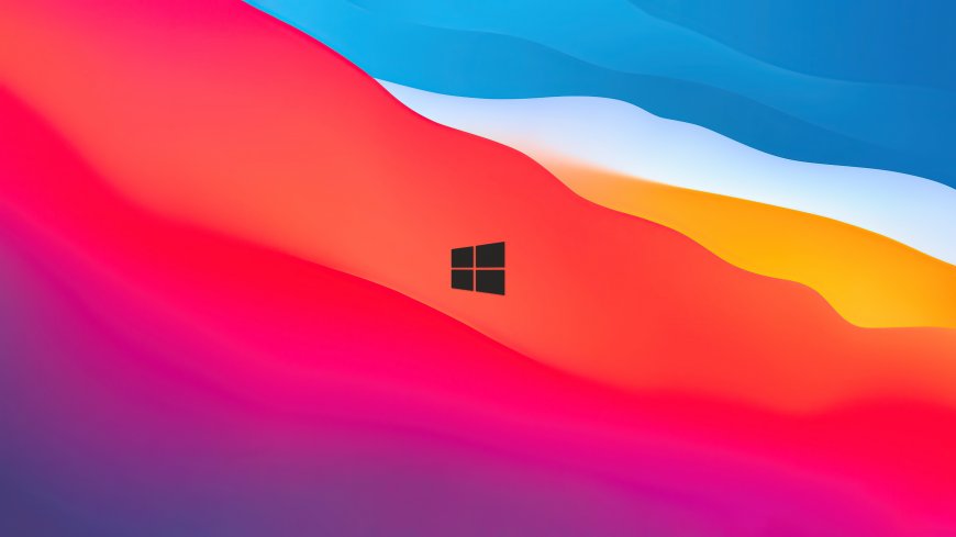 Windows11彩色波浪默认系统风景电脑壁纸