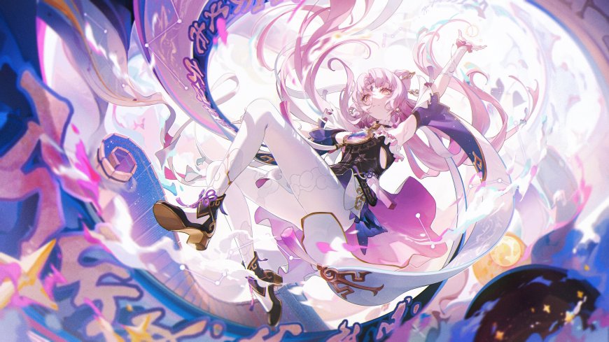 崩坏星穹铁道符玄粉发星象特效动漫少女电脑壁纸