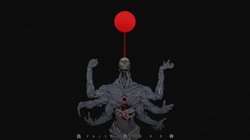 多臂骷髅恶魔暗黑艺术风格创意电脑壁纸