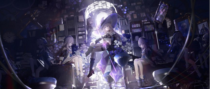 崩坏星穹铁道大黑塔图书馆魔法少女群像动漫电脑壁纸