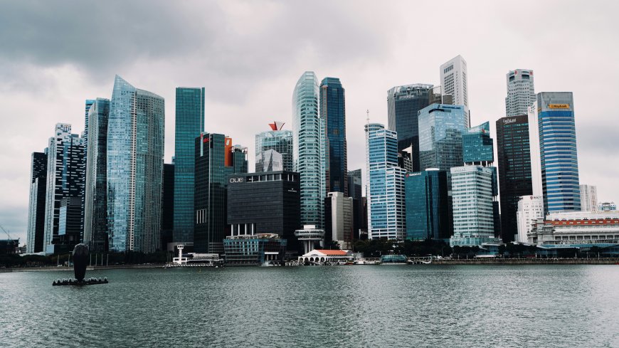 新加坡滨海湾摩天大楼城市风光风景电脑壁纸
