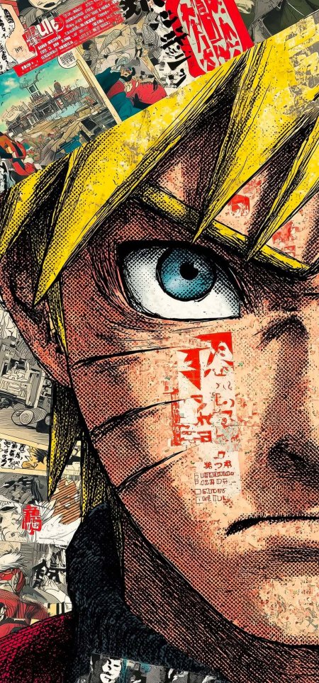 火影忍者漩涡鸣人特写漫画分镜背景动漫手机壁纸