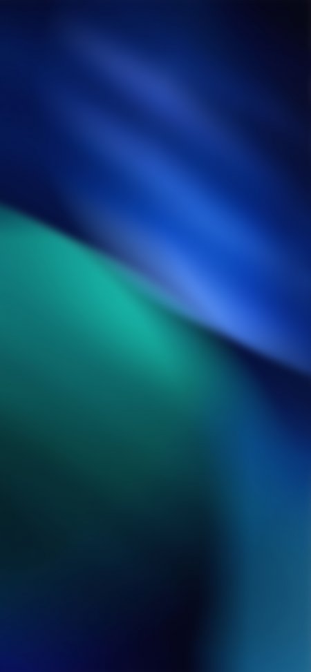 iOS26蓝色渐变液态玻璃手机壁纸