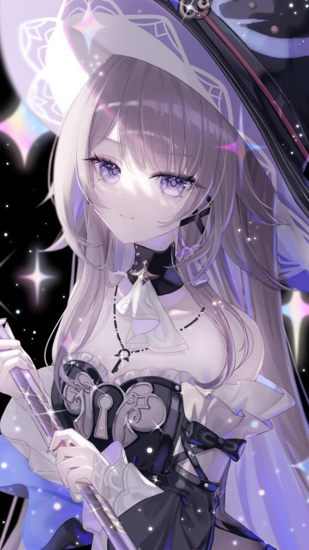 黑塔壁纸 – 崩坏星穹铁道 黑塔女士魔法师装扮少女动漫手机壁纸