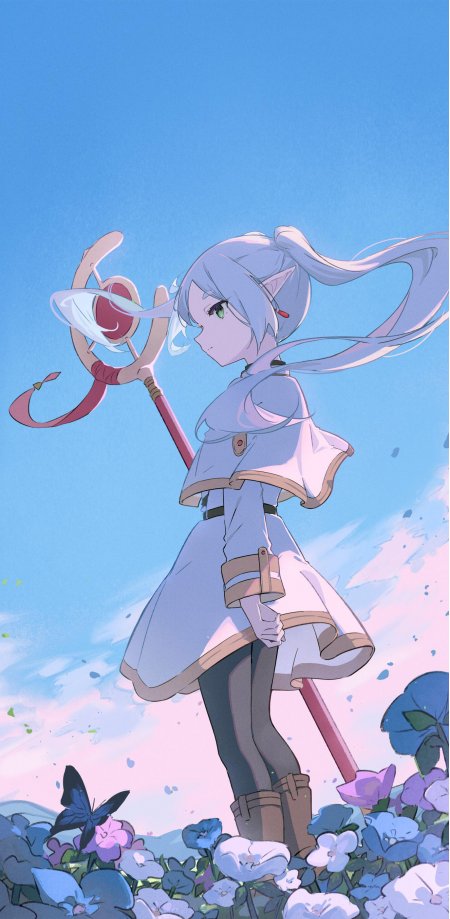 葬送的芙莉莲持杖花丛魔法少女动漫手机壁纸