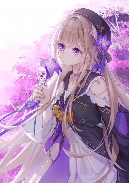 崩坏星穹铁道黑塔紫花森林动漫少女手机壁纸