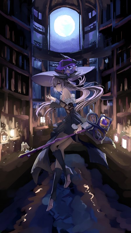 崩坏星穹铁道 黑塔图书馆持杖魔法师少女动漫手机壁纸