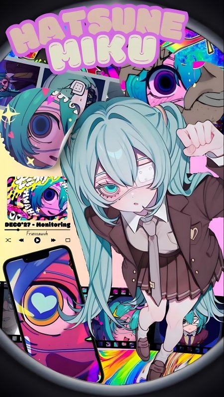 初音未来DECO27主题少女动漫手机壁纸