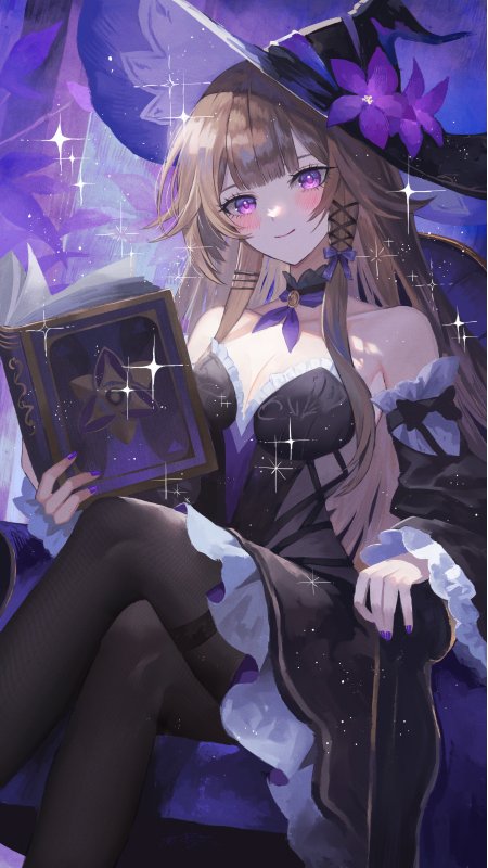 崩坏星穹铁道 黑塔星空下阅读少女动漫手机壁纸