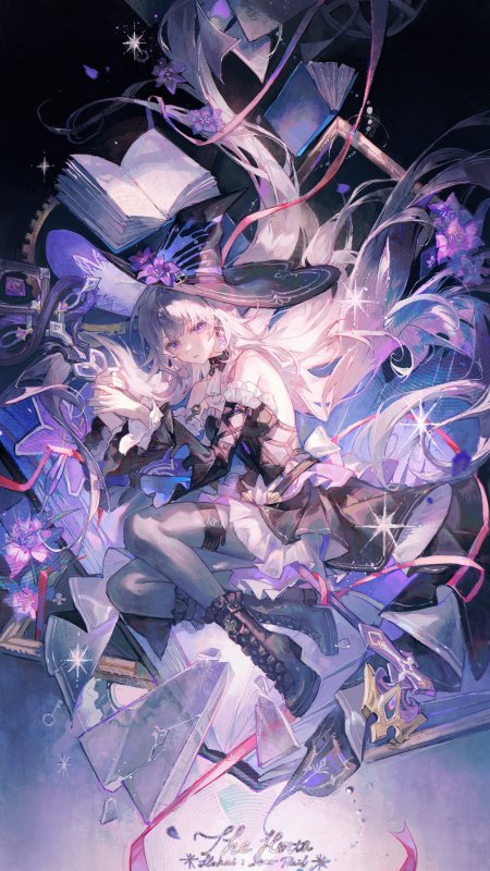 崩坏星穹铁道黑塔魔女书海漂浮动漫少女手机壁纸