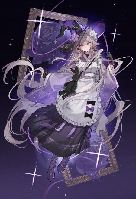 崩坏星穹铁道  黑塔女仆装悬浮星空背景少女动漫手机壁纸