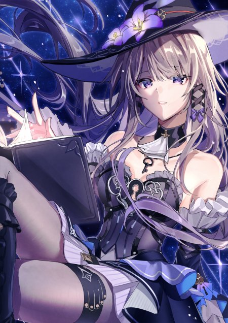 崩坏星穹铁道黑塔魔女星空读书动漫少女手机壁纸