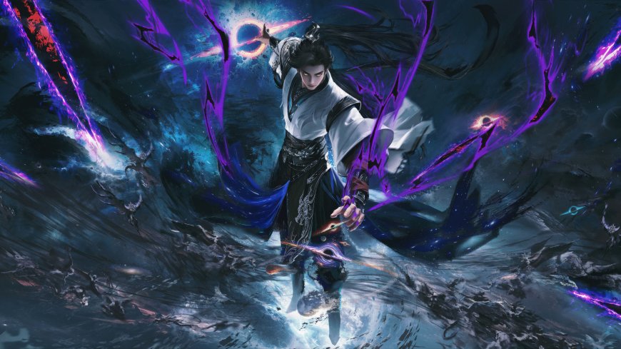 完美世界荒天帝石昊施展法术玄幻动漫电脑壁纸