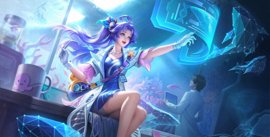 王者荣耀海月海之女神皮肤海洋科技少女游戏电脑壁纸