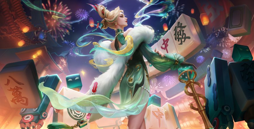 王者荣耀米莱狄青瓷雀吟皮肤华丽少女游戏电脑壁纸