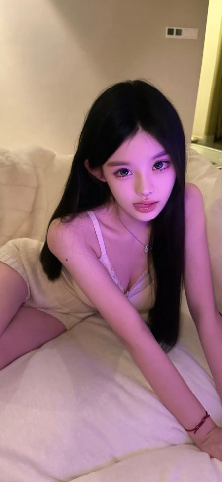 美女卧室吊带自拍人像摄影手机壁纸