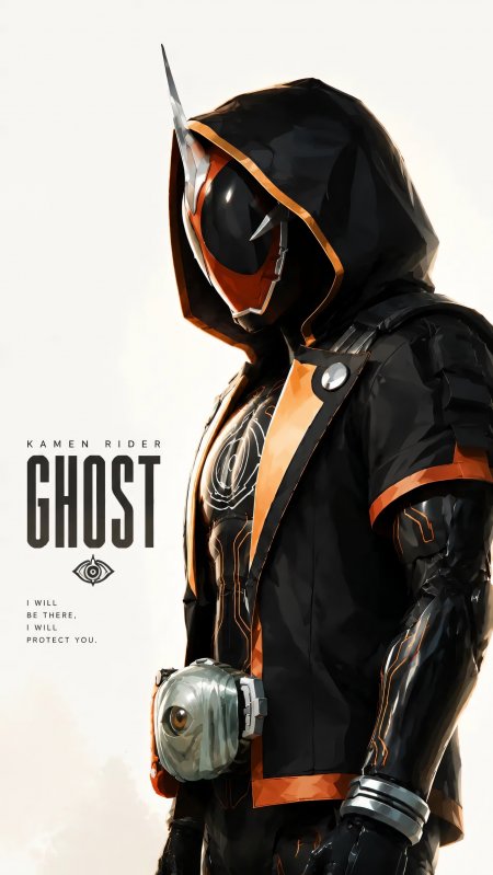 假面骑士Ghost侧身站立动漫手机壁纸