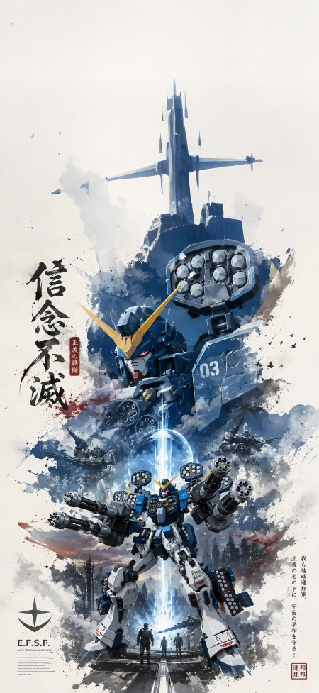 高达零式机甲展翼正义之翼机甲手机壁纸