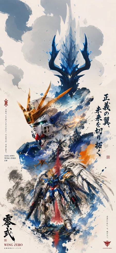 高达机甲持枪站立信念不灭机甲手机壁纸