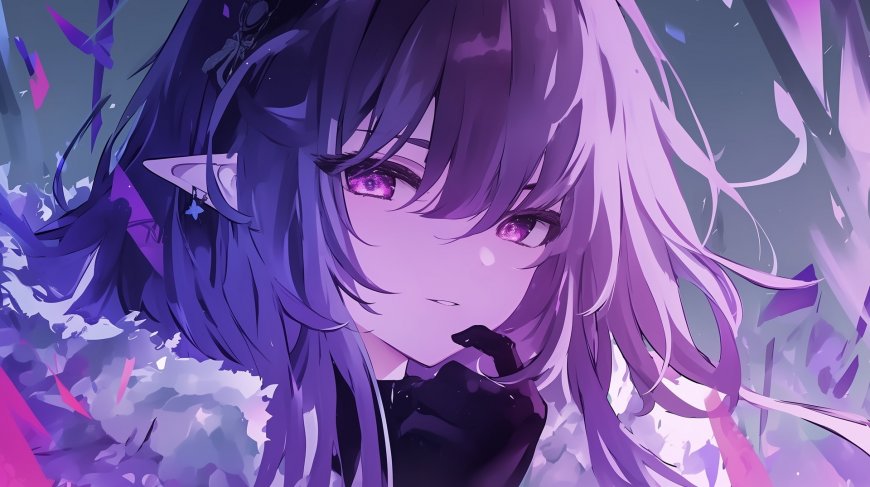 崩坏星穹铁道遐蝶紫发精灵耳动漫少女电脑壁纸