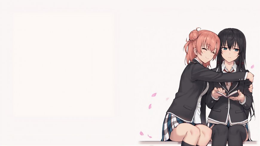 物雪之下雪乃由比滨结衣校服少女动漫电脑壁纸