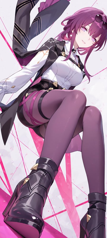 崩坏星穹铁道卡芙卡坐姿动漫手机壁纸