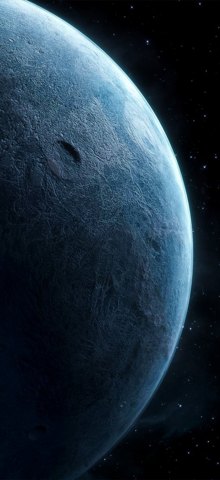 蓝色星球宇宙星空风景手机壁纸
