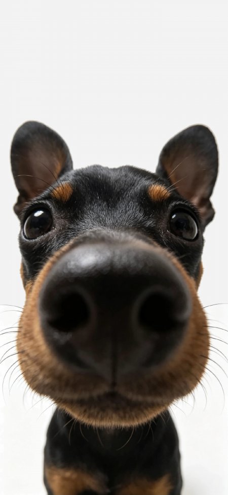 小鹿犬大眼特写萌趣表情宠物摄影可爱动物手机壁纸