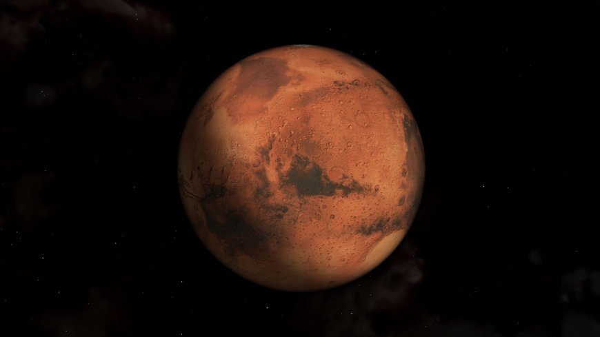 火星红色地貌沙尘暴太阳系行星天文电脑壁纸