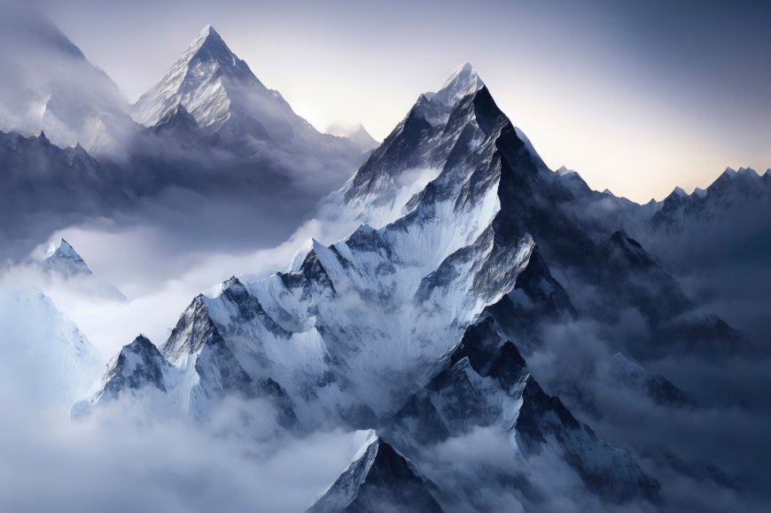 雪山云海日出壮丽风光风景电脑壁纸