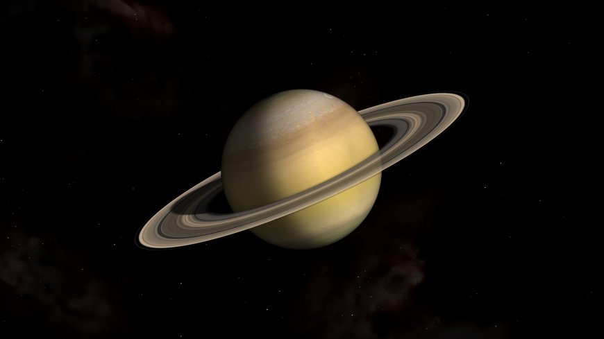 土星环系环绕气态巨行星宇宙天文电脑壁纸