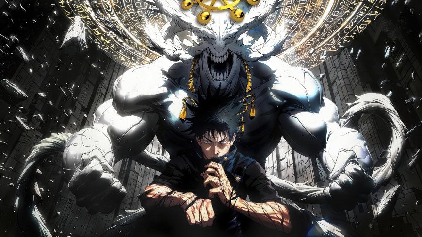 咒术回战伏黑惠与式神魔虚罗契约召唤暗黑战斗动漫电脑壁纸