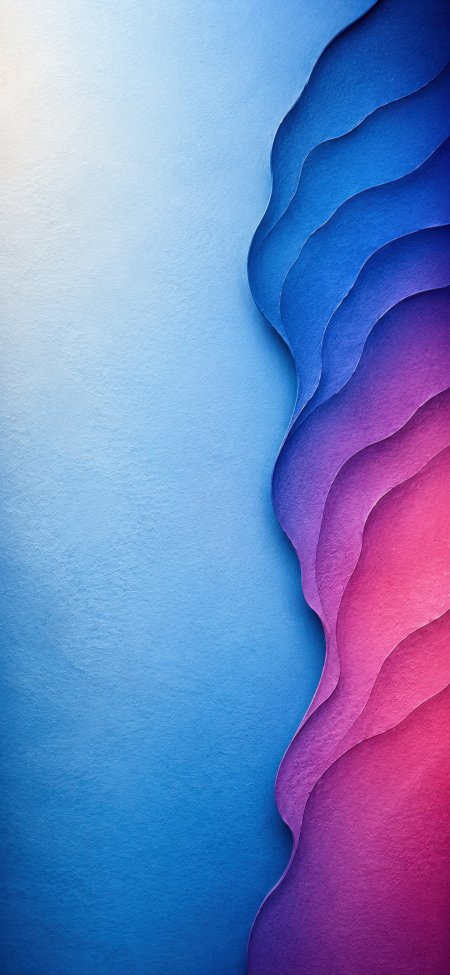 蓝紫渐变波浪纹理抽象艺术极简创意手机壁纸