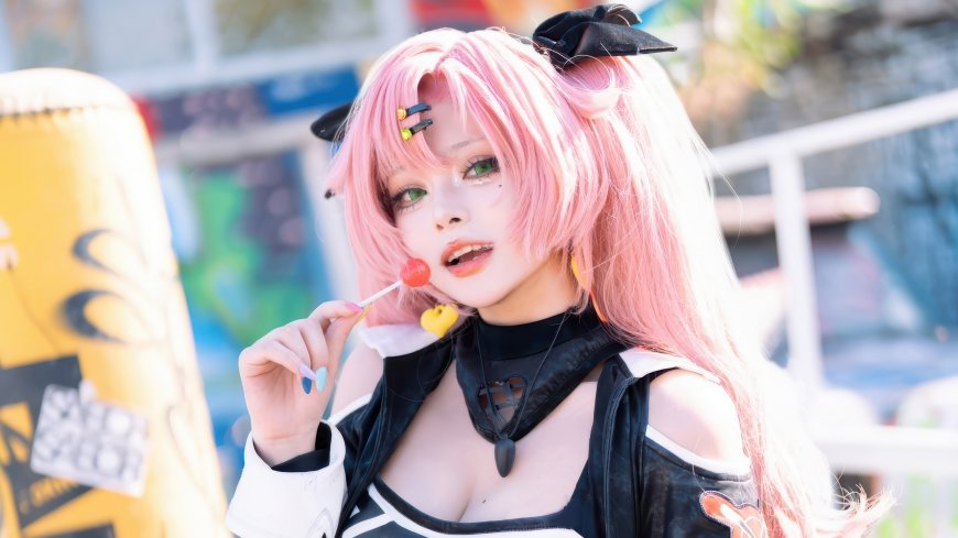 绝区零妮可cosplay粉发少女甜美人物电脑壁纸