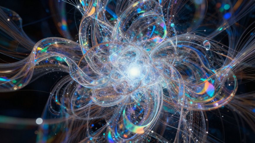 炫彩光纤漩涡抽象艺术光效粒子流动科幻创意电脑壁纸