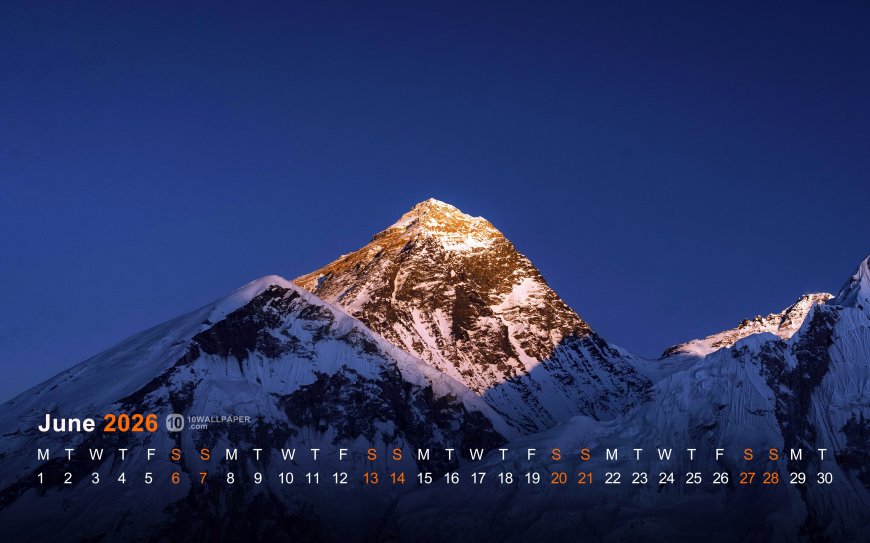 珠穆朗玛峰日出金光雪顶喜马拉雅山脉壮丽山景风景电脑壁纸