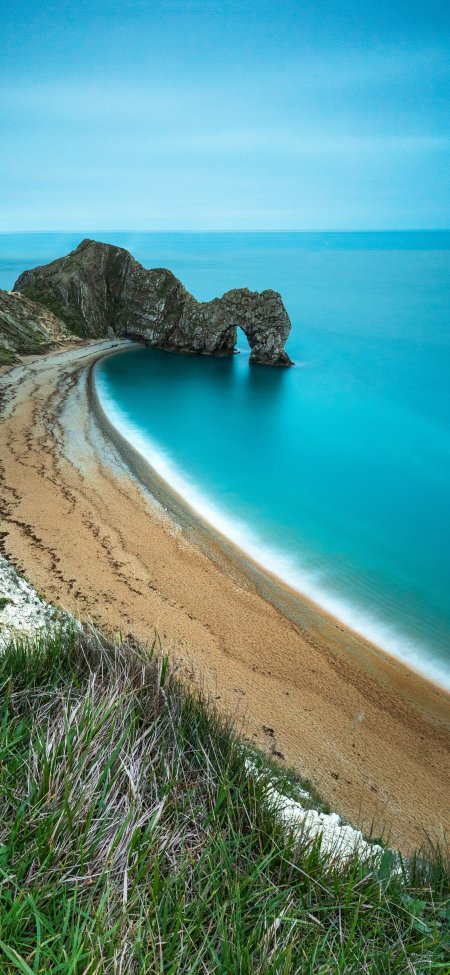 英国杜德尔门天然石拱海岸壮丽风光风景手机壁纸