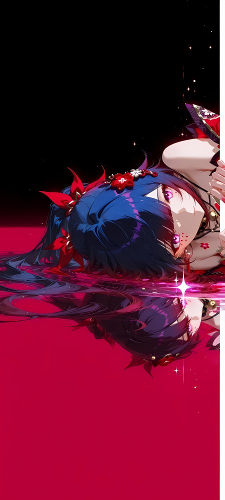 崩坏星穹铁道花火红黑配色神秘少女游戏动漫手机壁纸