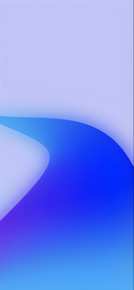 蓝紫渐变流体线条简约科技感抽象创意手机壁纸